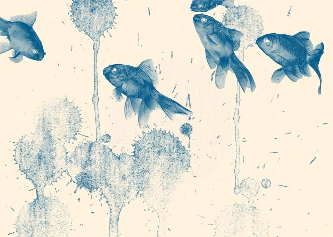 Mint by Michelle - BLUE FISH, A3 - 297mm x 420mm / 11.7" x 16.5"