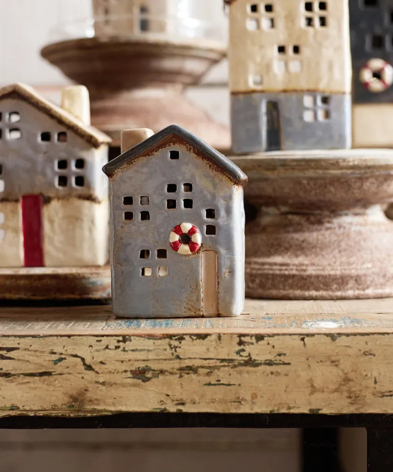 Saint Malo Tea Light House with Buoy Small