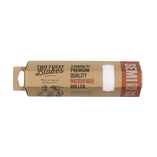 Two Fussy Blokes, Microfibre Semi Smooth Plus Paint Roller,  - 15mm nap, 230mm Length