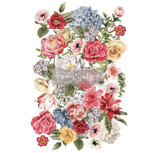 Large - WONDOROUS FLORAL II. 24" x 35" cut into 3 sheets