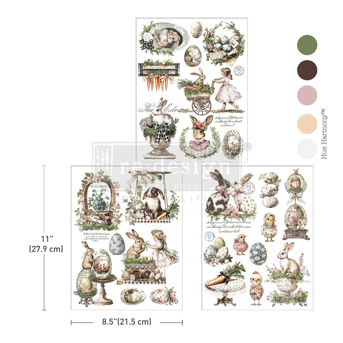 Middy - GARDEN WHIMSY. 3 sheets, 8.5" x 11"