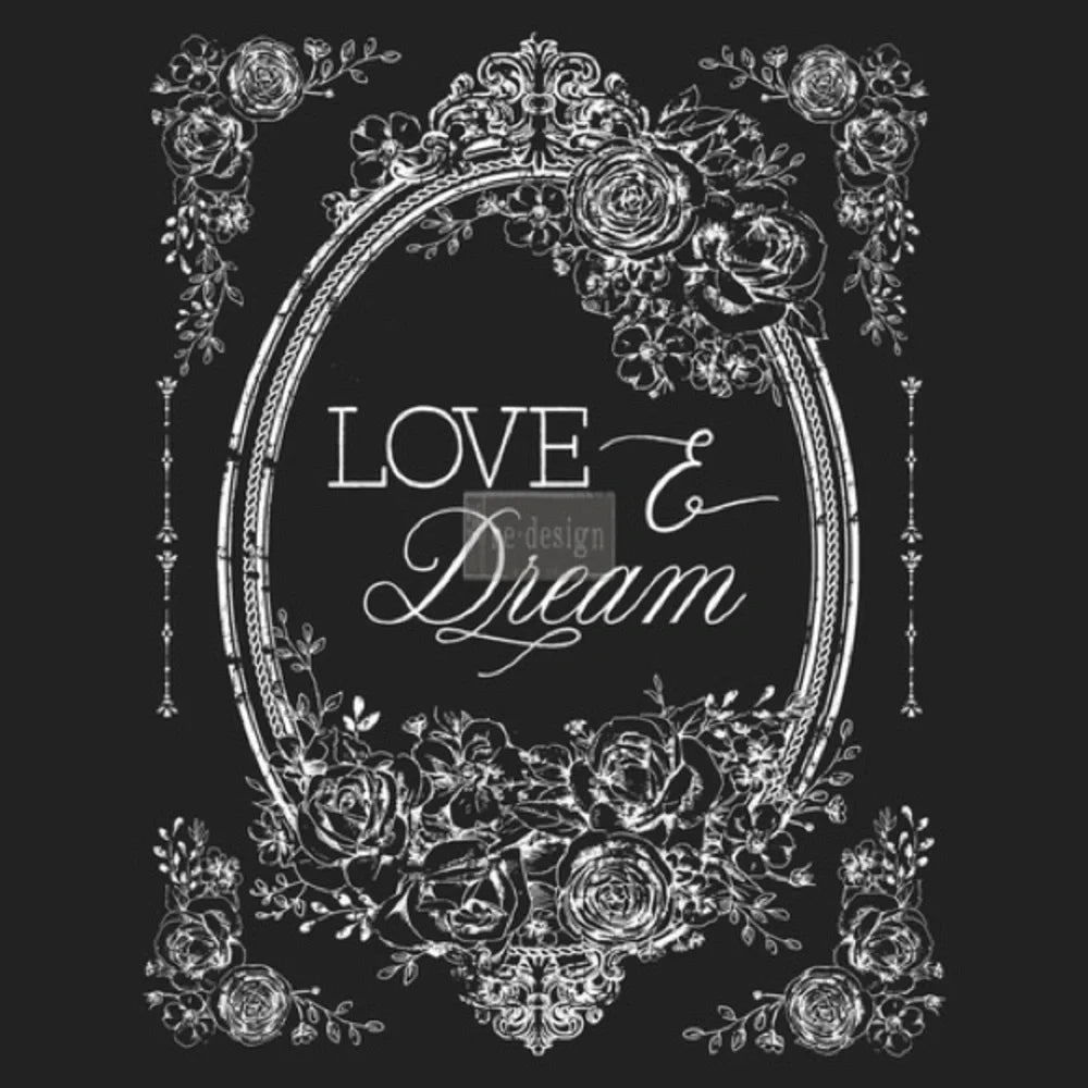Large - LOVE & DREAM. 24" x 35" cut into 3 sheets