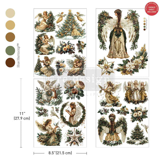 Middy - HEAVENLY WINGS. 3 sheets. 8.5" x 11" + 1 BONUS sheet FREE