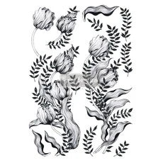 Large - MONO TULIP. 24" x 35" cut into 3 sheets