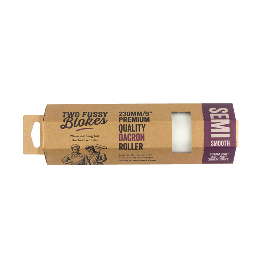 Two Fussy Blokes, Dacron Semi Smooth Paint Roller - 10mm nap, 230mm length