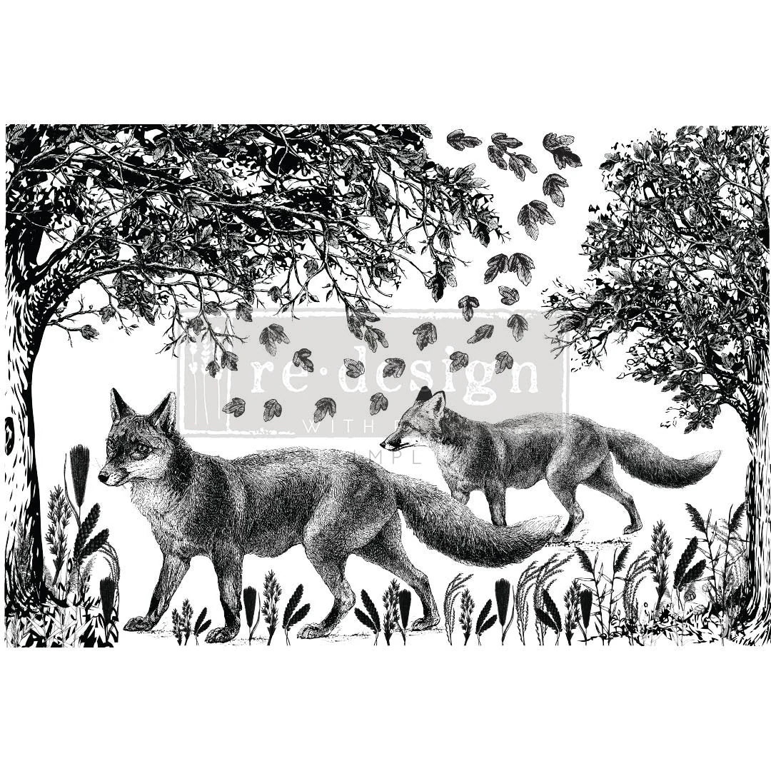 Large - FOX MEADOWS. 24" x 35" cut into 2 sheets