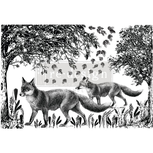 Large - FOX MEADOWS. 24" x 35" cut into 2 sheets
