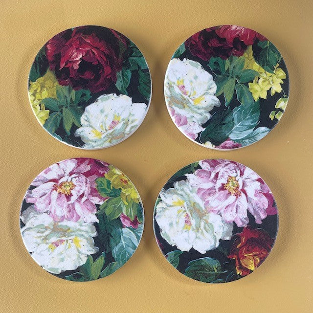 Coasters - Floral, round