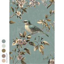 Load image into Gallery viewer, BLUE SONG - A1 decoupage fiber - 1 sheet 23.4" x 33.1"
