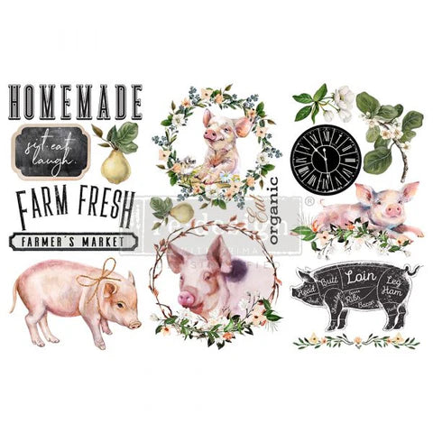 Small - FARM FRESH. 3 sheets, 6" x 12"