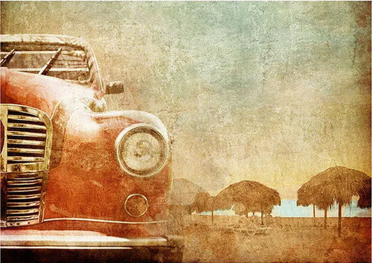 Mint by Michelle - VINTAGE CAR, A1 - 594mm x 841mm / 23.4" x 33.1"