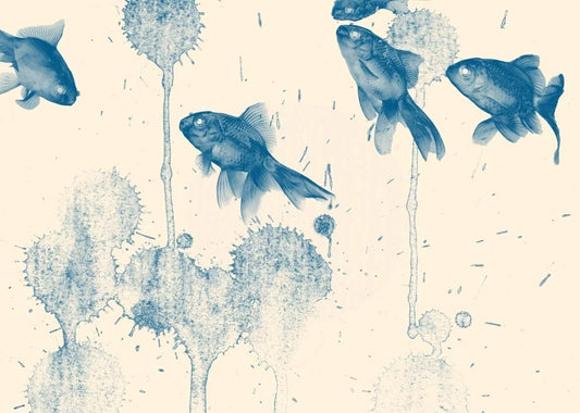 Mint by Michelle - BLUE FISH, A1 - 594mm x 841mm / 23.4" x 33.1"
