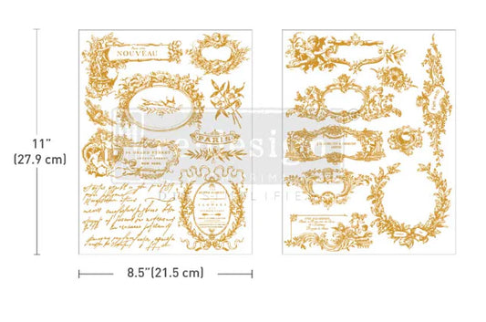 Middy - LABEL DELUXE. 2 sheets, 8.5" x 11"