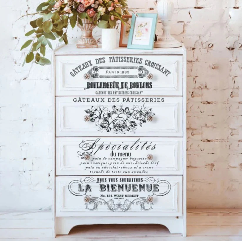 Large - FRENCH SPECIALITIES. 24" x 35" cut into 3 sheets