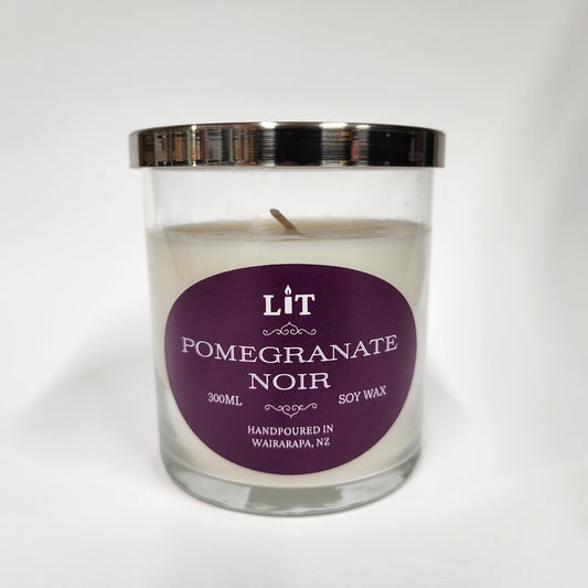 Pomegranate Noir Soy Wax Candle