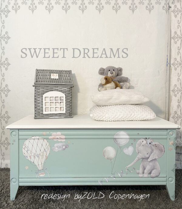 Large - SWEET DREAMS. 24" x 35" cut into 2 sheets