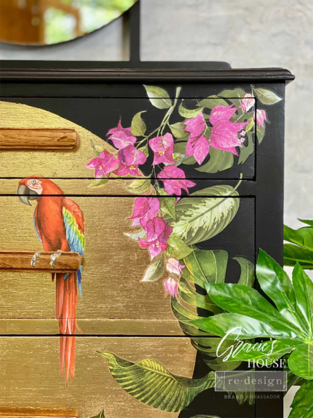 Small - TROPICAL BIRDS. 3 sheets, 6" x 12"
