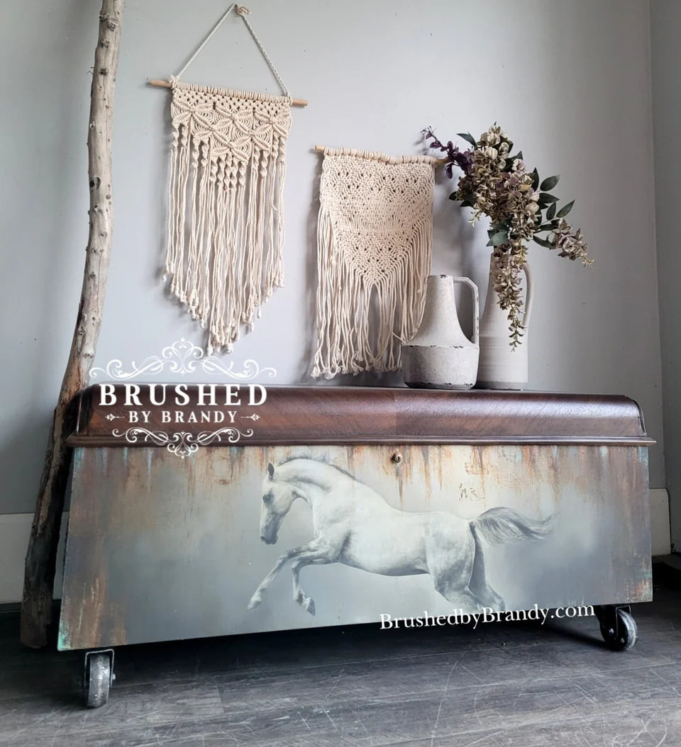 Mint by Michelle - WHITE HORSE, A1 - 594mm x 841mm / 23.4" x 33.1"