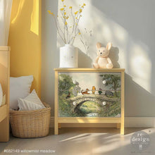 Load image into Gallery viewer, WILLOWMIST MEADOW - A3 decoupage fiber. 1 sheet 16.5" x 11.7"
