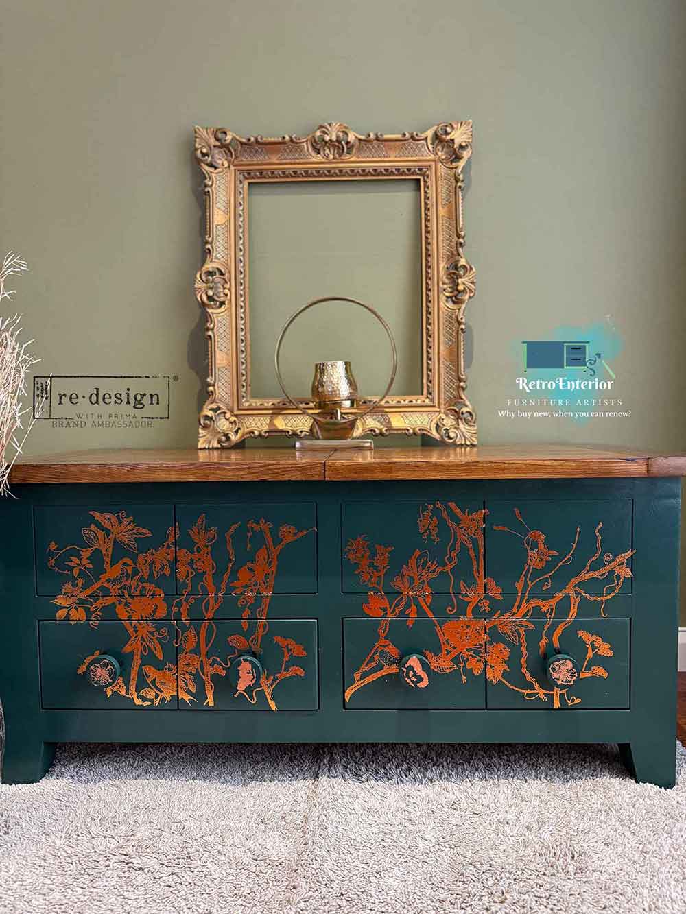 Kacha - BIRD WATCHING. 18" x 24" cut into 2 sheets. Copper foil