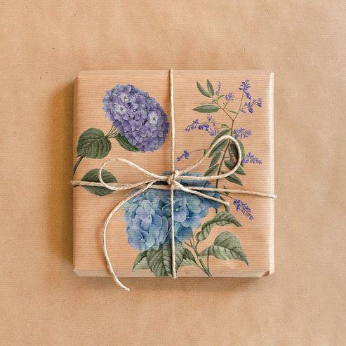 Small - MYSTIC HYDRANGEA. 3 sheets, 6" x 12"