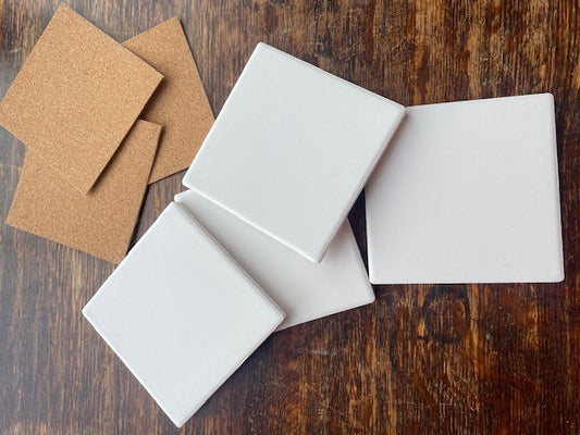 Undecorated Ceramic Coaster