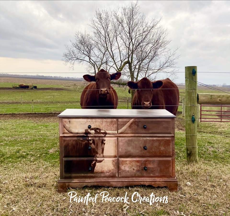 Mint by Michelle - TEXAS LONGHORN, A1 - 594mm x 841mm / 23.4" x 33.1"