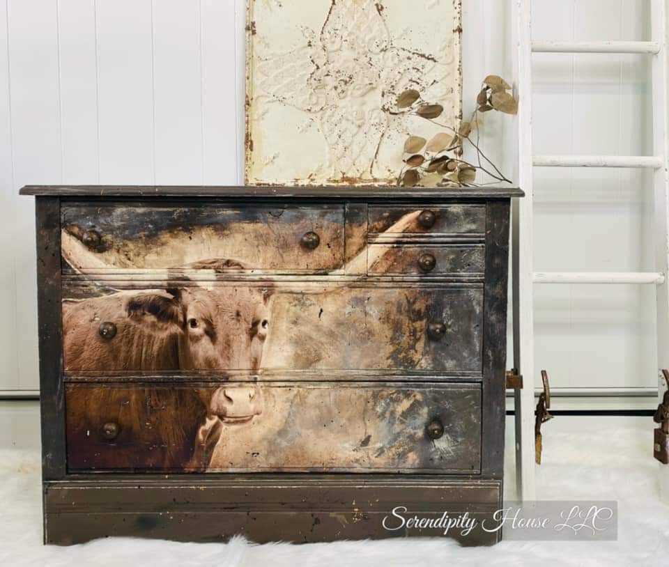 Mint by Michelle - TEXAS LONGHORN, A1 - 594mm x 841mm / 23.4" x 33.1"