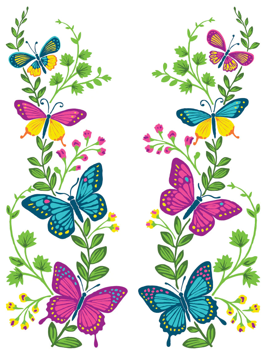 VIDA FLORA IOD PAINT INLAY PAD - EIGHT 12X16" SHEETS