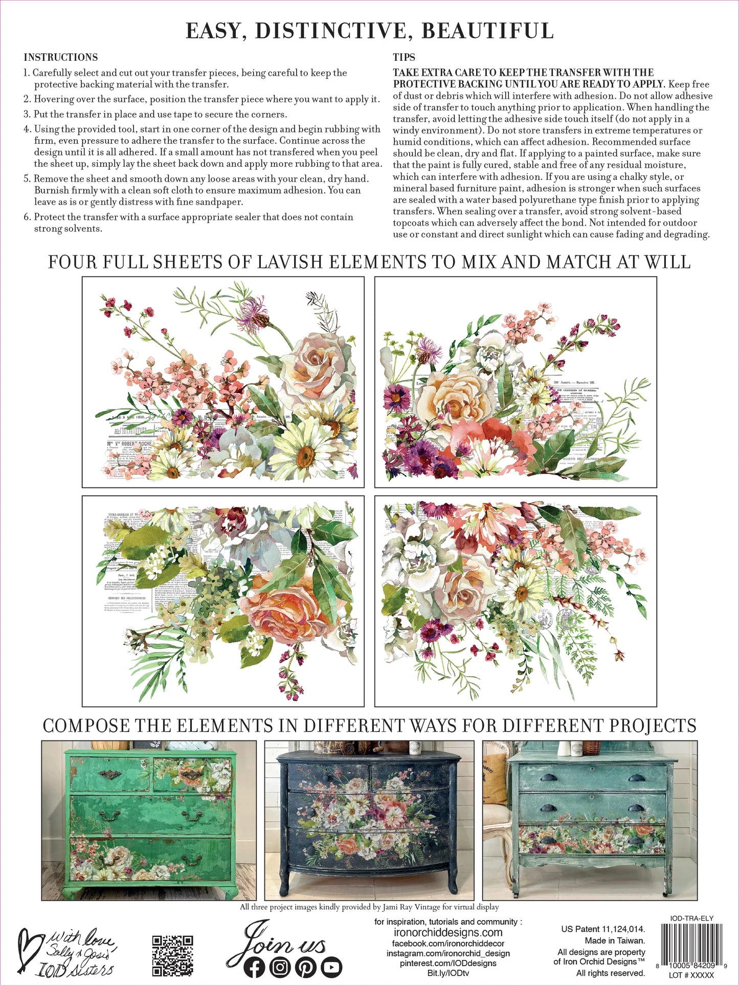 ELYSIUM IOD TRANSFER PAD - FOUR 12X16" SHEETS