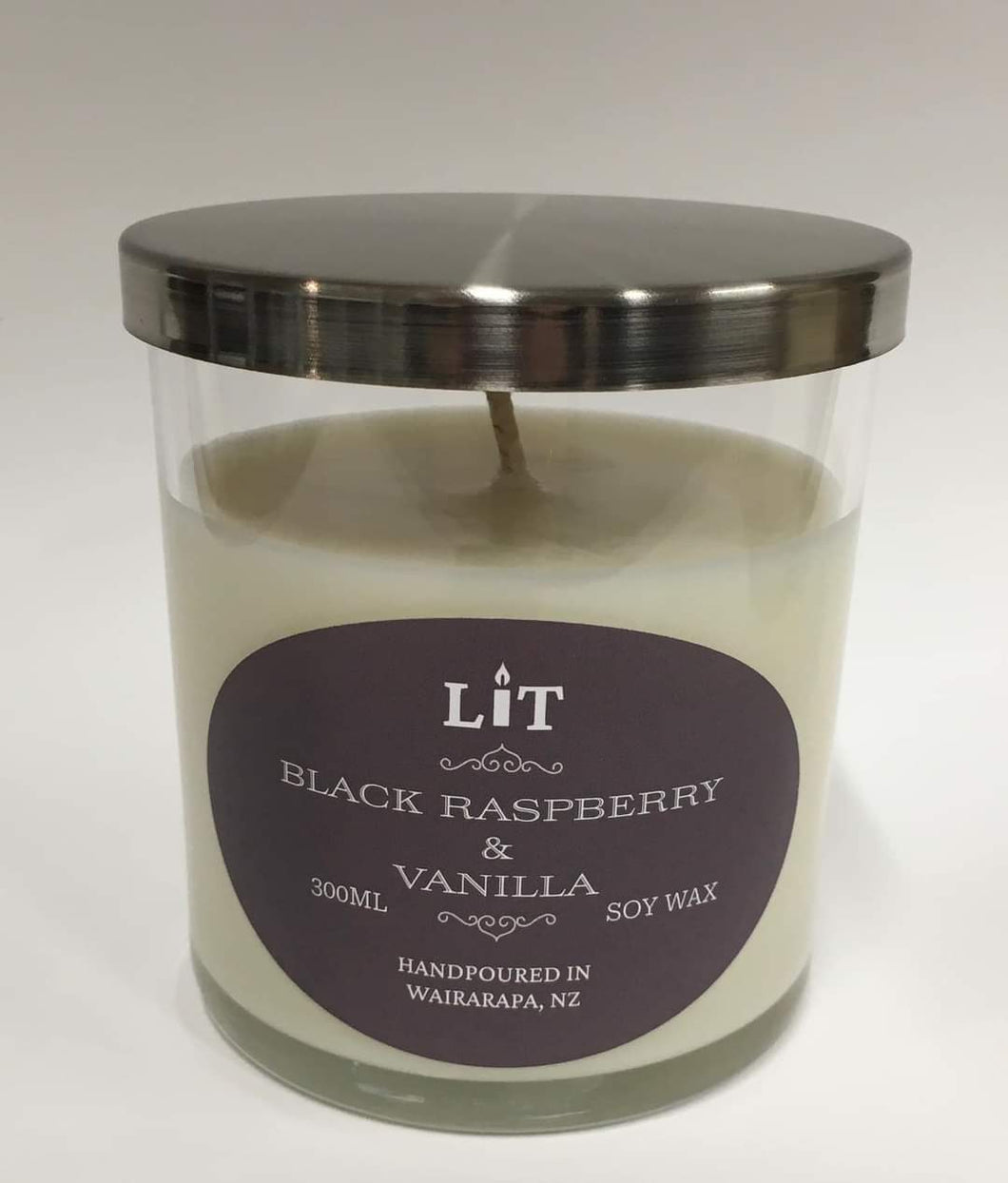 Black Raspberry & Vanilla Soy Wax Candle