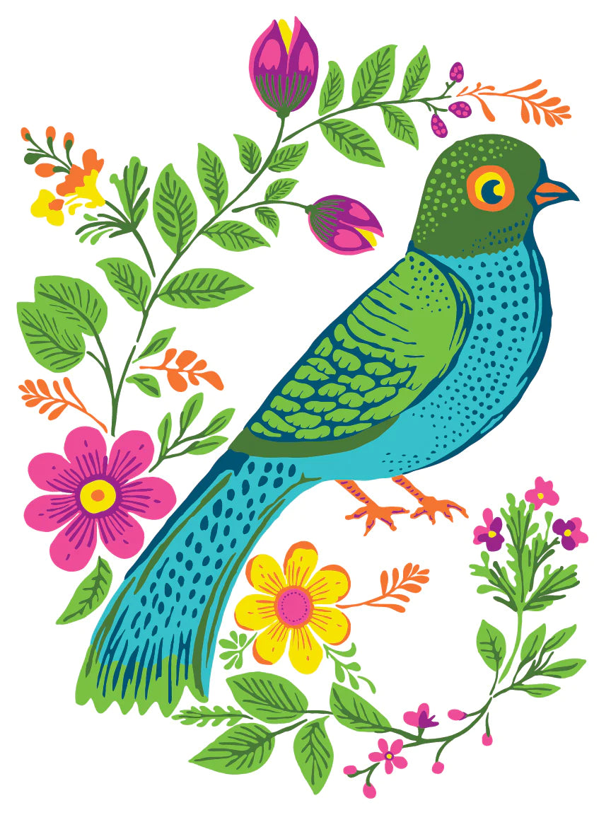 VIDA FLORA IOD PAINT INLAY PAD - EIGHT 12X16" SHEETS