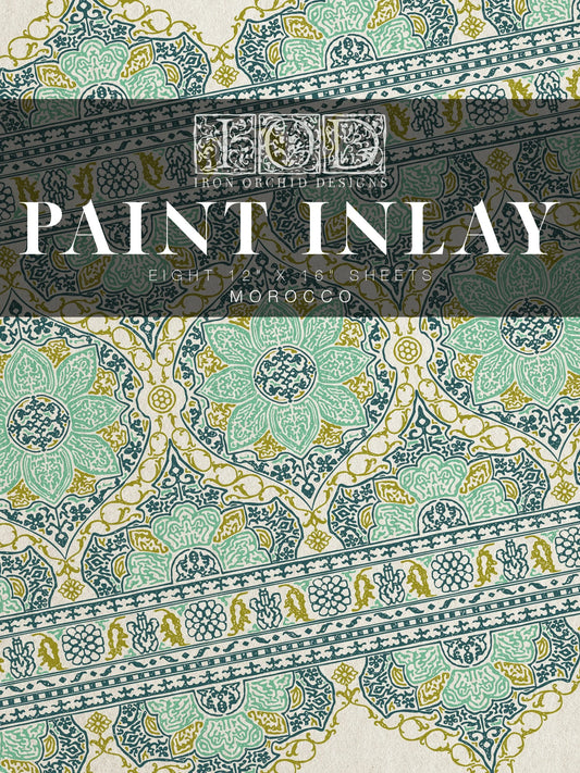 MOROCCO IOD PAINT INLAY PAD - EIGHT 12X16" SHEETS
