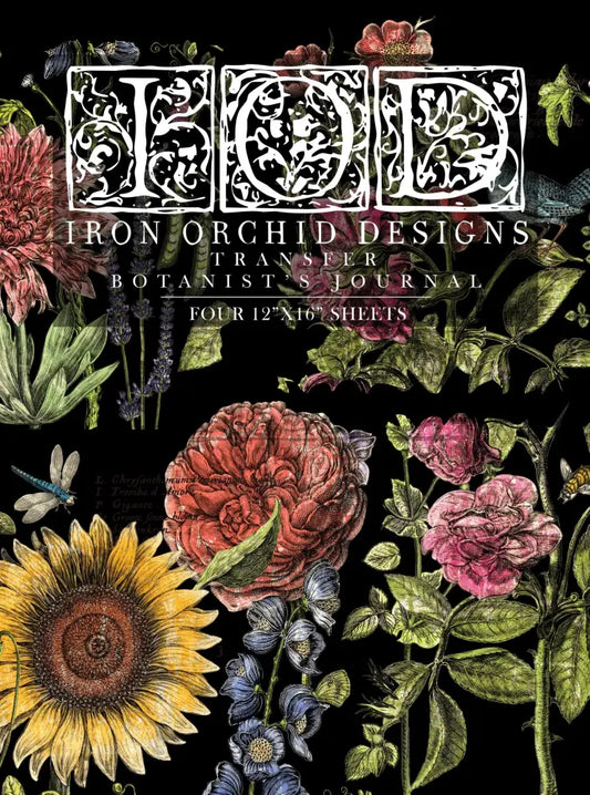 BOTANIST'S JOURNAL IOD TRANSFER PAD - FOUR 12X16" SHEETS